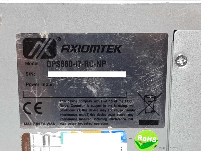 Axiomtek OPS Digital Signage Player i7-4700EQ 8GB RAM NO SSD - AS IS +