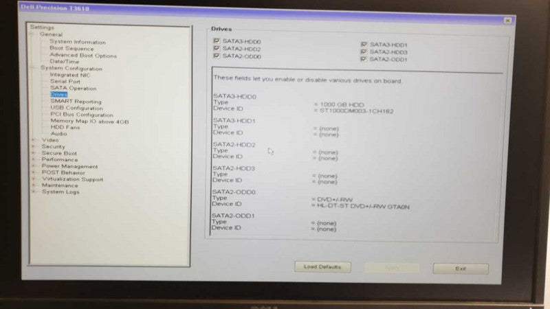 Dell Precision T3610 WS, Xeon E5-1620v2 3.7GHz, 16GB DDR3, 1TB HDD, No GPU _