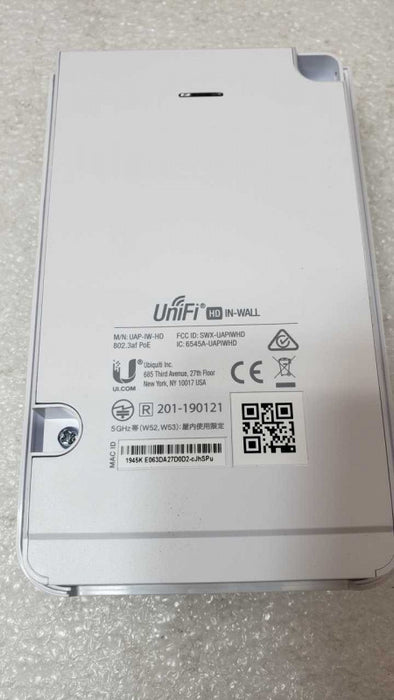 Ubiquiti UniFi In-Wall Wi-Fi Access Point White UAP-IW-HD _