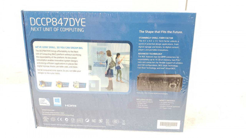 New Intel NUC DCCP847DYE G80888-106 Celeron Mini PC -NO HDD/RAM _