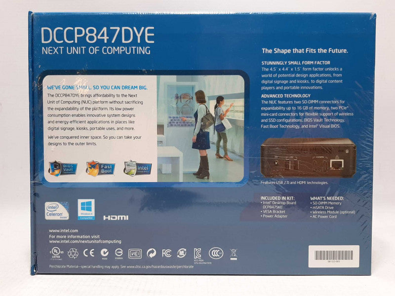 [New ] Intel NUC DCCP847DYE G80888-106 Celeron Mini PC - NO HDD/RAM +