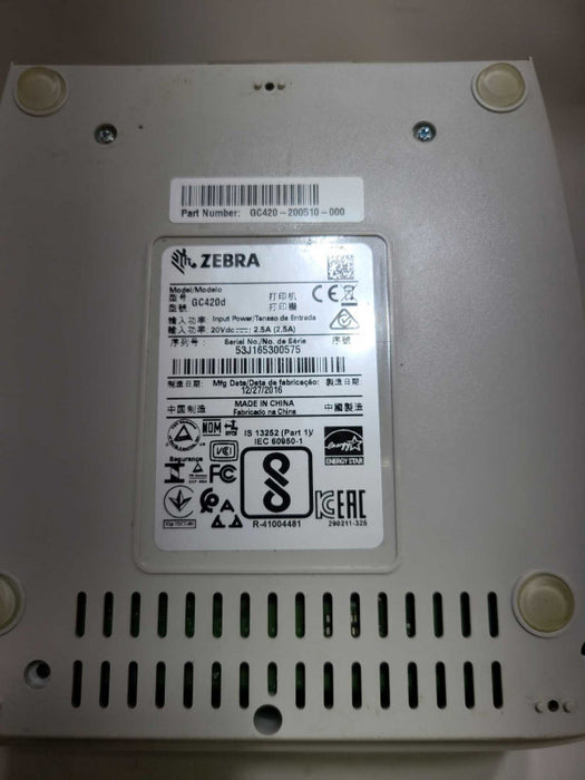 Zebra GC420d Barcode Label Printer [
