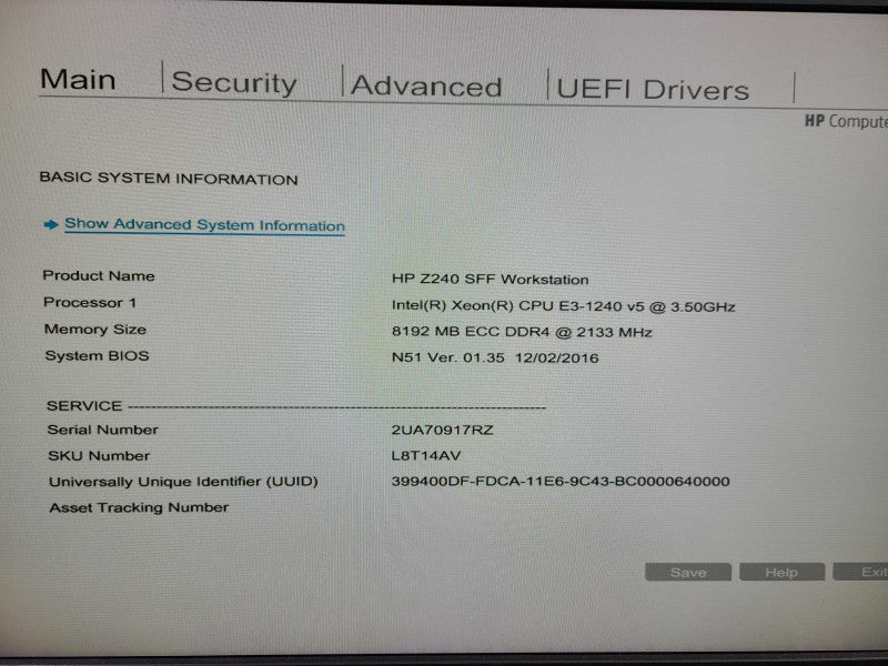HP Z240 Xeon E3-1240 v5 @ 3.50Ghz No RAM No HDD No GPU  [