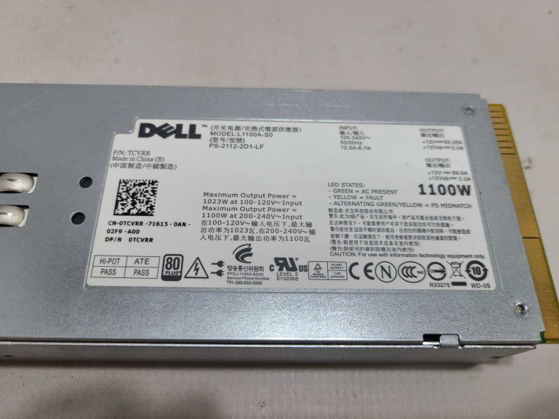 Dell PowerEdge L1100A-S0 Hot Swap Power Supply [