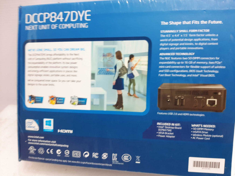 Brand New Intel NUC DCCP847DYE Celeron Mini PC, ~