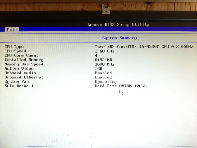Lenovo ThinkCentre M73 i5-4590T @ 2.6GHz 8GB RAM - 120GB SSD +