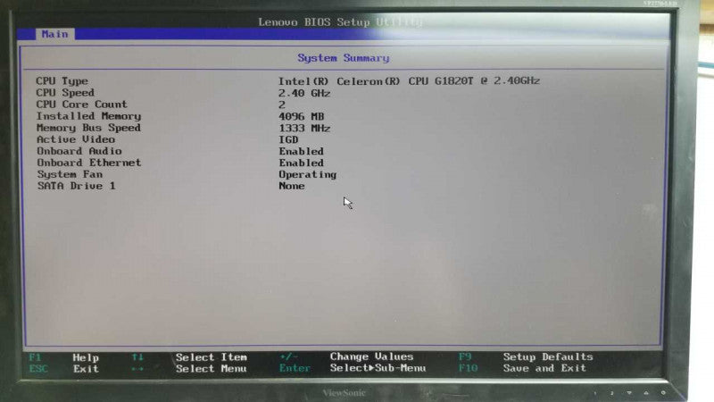 Lenovo Thinkcenter M73 Celeron G1820T @ 2.40ghz / 4gb ram / no hdds #