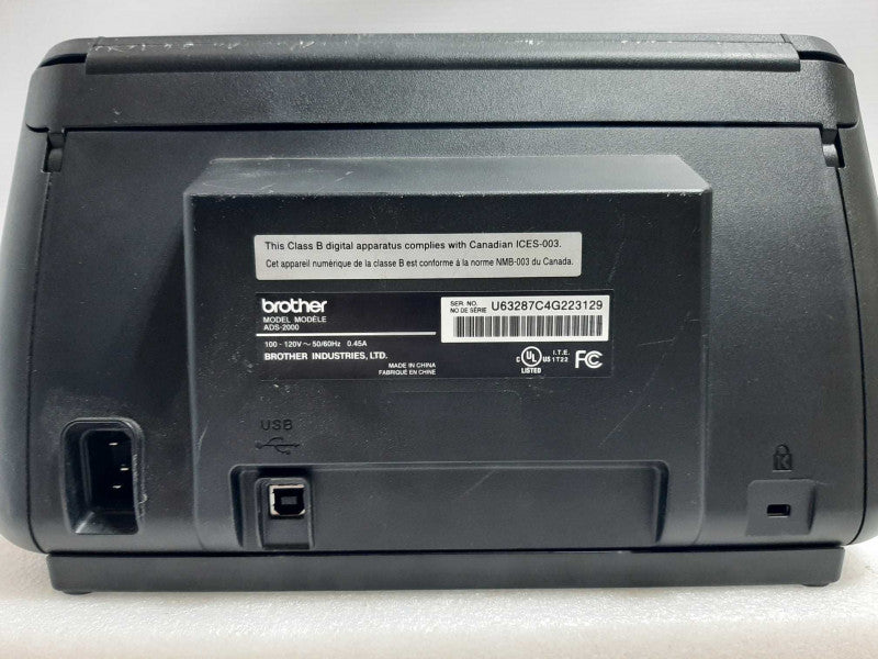 Brother ImageCenter ADS-2000 High Speed Document Scanner  ~