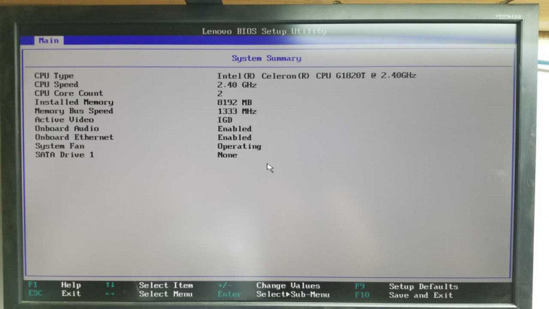 Lenovo Thinkcenter M73 Celeron G1820T @ 2.40ghz / 8gb ram / no hdds # #