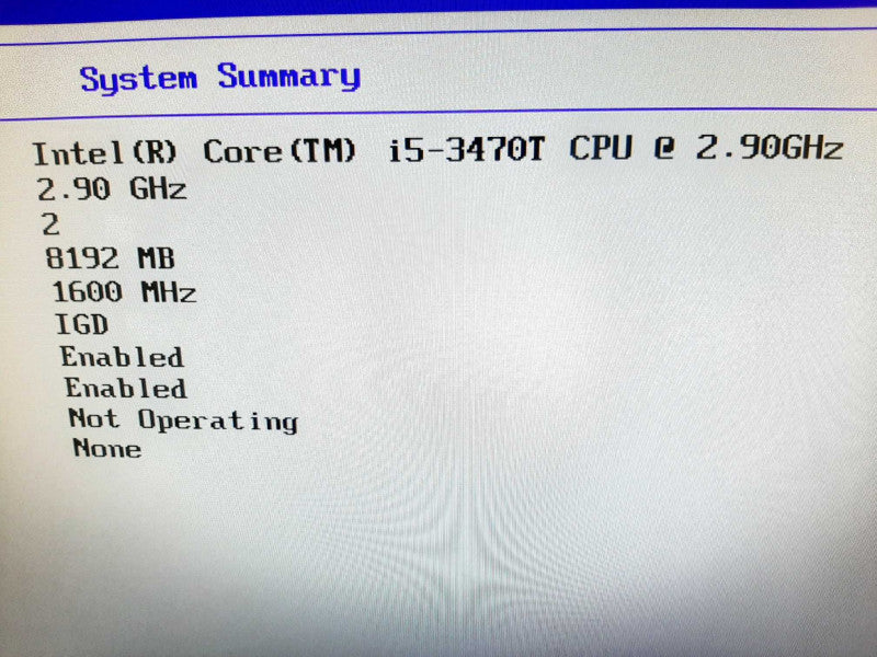 Lenovo ThinkCentre M72e i5-3470T 2.9GHz DC/8GB, NO SSD ~