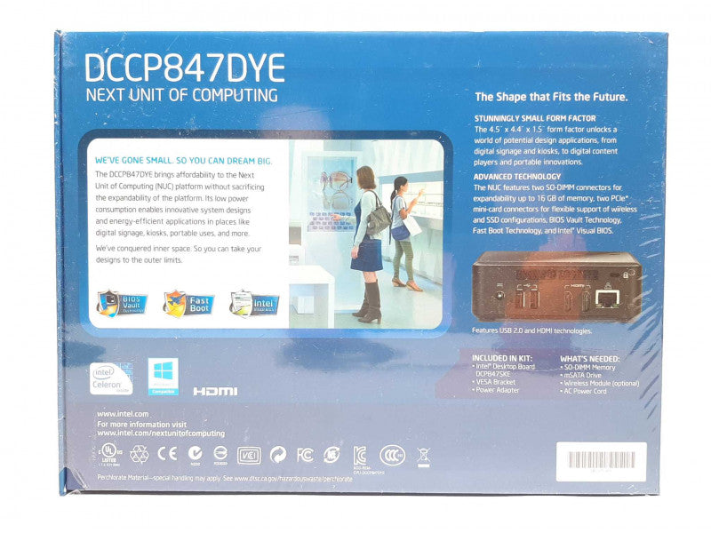 [New ] Intel NUC DCCP847DYE G80888-106 Celeron Mini PC -NO HDD/RAM +