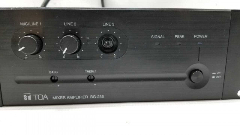 toa mixer amplifier bg-235 3 input mixer amplifier #