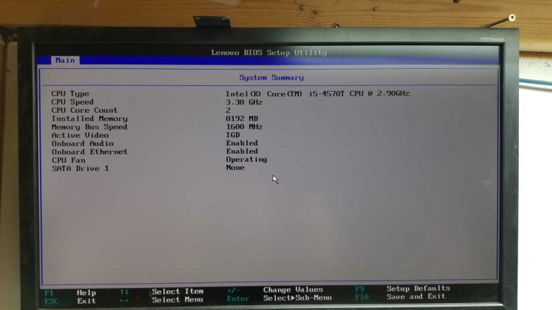 Lenovo ThinkCentre M93 i5-4570T @ 3.30GHz 8GB RAM - NO HDDs #