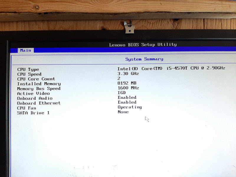 Lenovo ThinkCentre M93 i5-4570T @ 3.30GHz 8GB RAM - NO HDD/Caddie +\t +