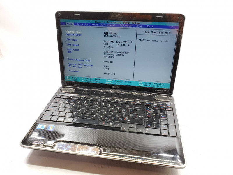 Toshiba Satellite A500 Core i3-330M 8GB 1TB HDD (