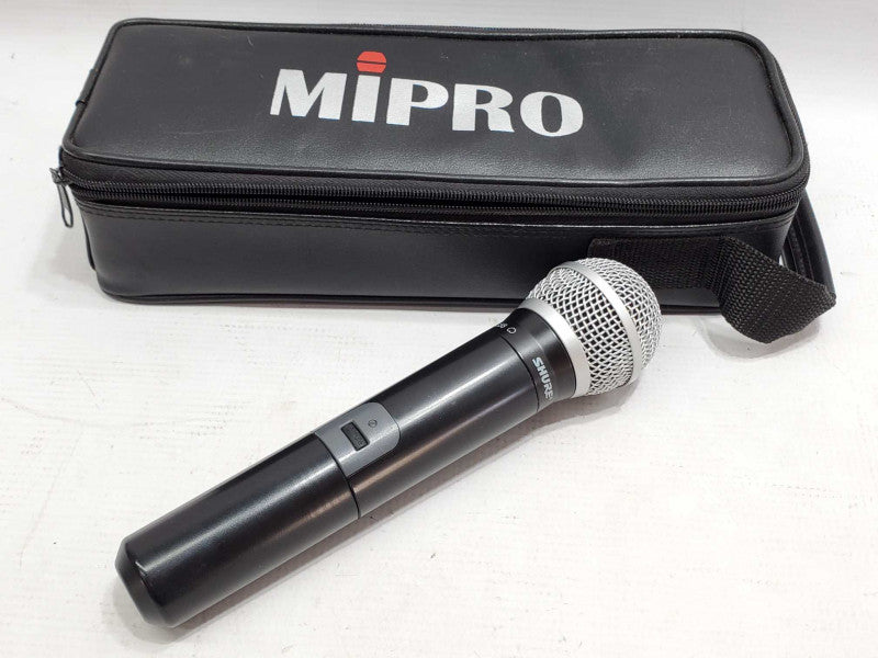 SHURE PG58 PG2 wireless mic K7 590-602MHz w/ Mipro Case |