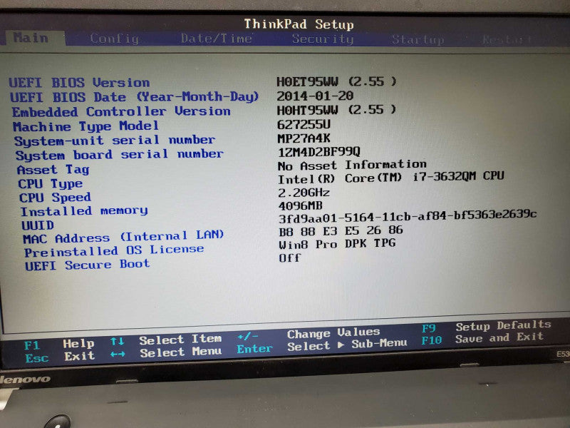 Lenovo E530 Core i7-3632QM 4GB 1TB HDD (