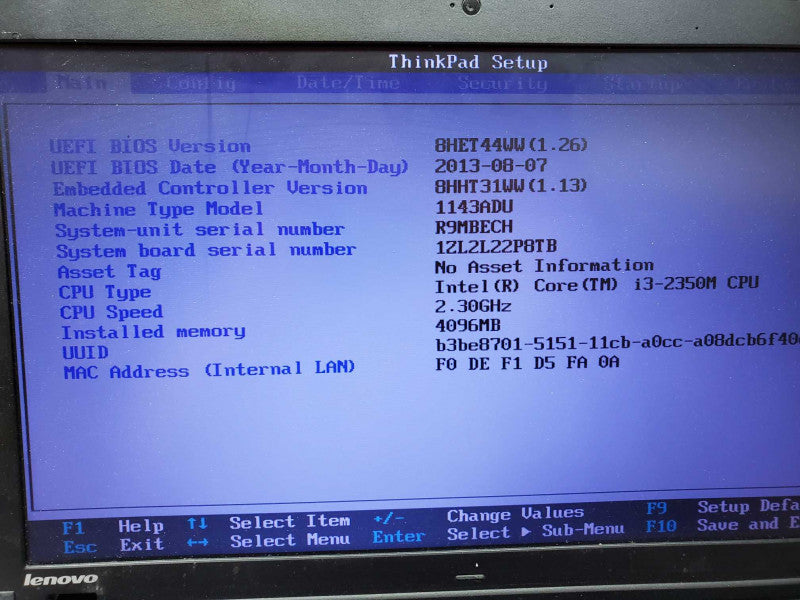 Lenovo ThinkPad E520 Core i3-2350M 4GB 1TB HDD (