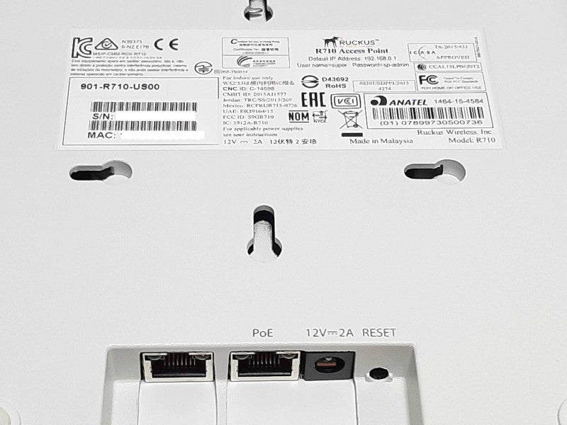 Ruckus R710 901-R710-US00 Access point unit only - No controller +