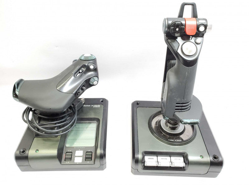 Saitek x52 Pro Flight Control System Joystick/Throttle Set _ untested )
