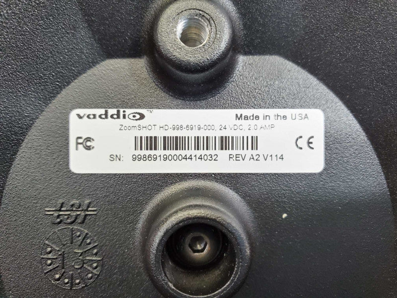 Vaddio ZoomSHOT HD-998-6919-000, Security Camera _ Untested )