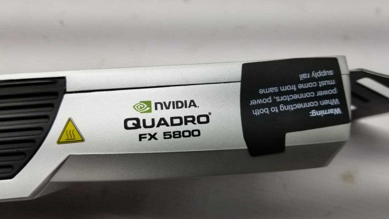Nvidia Quadro FX5800 512-Bit 4GB GDDR3 Video Graphics Card DVI/DP/S-Video #