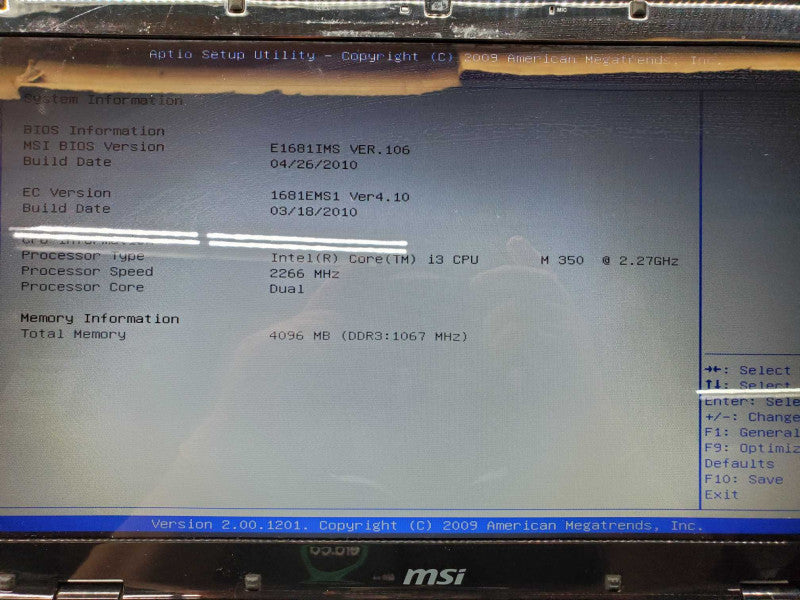 MSI CR620 Core i3-350M 4GB 500GB HDD [See notes] (