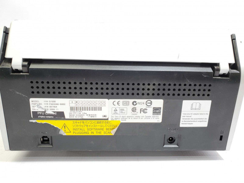 Fujitsu ScanSnap S1500 Color Duplex Document Scanner _ Power-on Tested )
