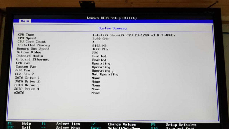 Lenovo thinkcenter E32 Xeon E3-1240 V3 @ 3.40ghz / 8gb ram / see notes #