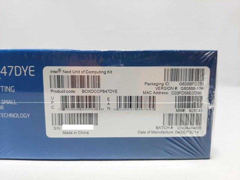 [New ] Intel NUC DCCP847DYE G80888-106 Celeron Mini PC - NO HDD/RAM  +