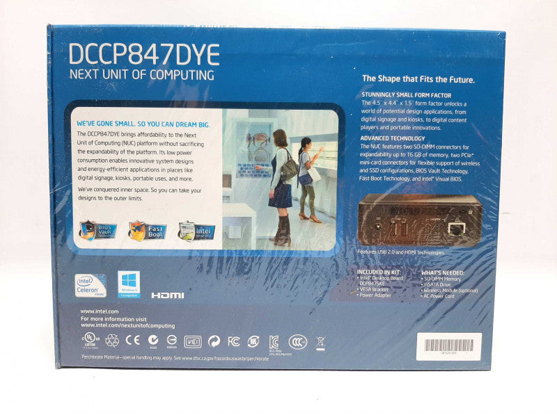 [New ] Intel NUC DCCP847DYE G80888-106 Celeron Mini PC - NO HDD/RAM  +