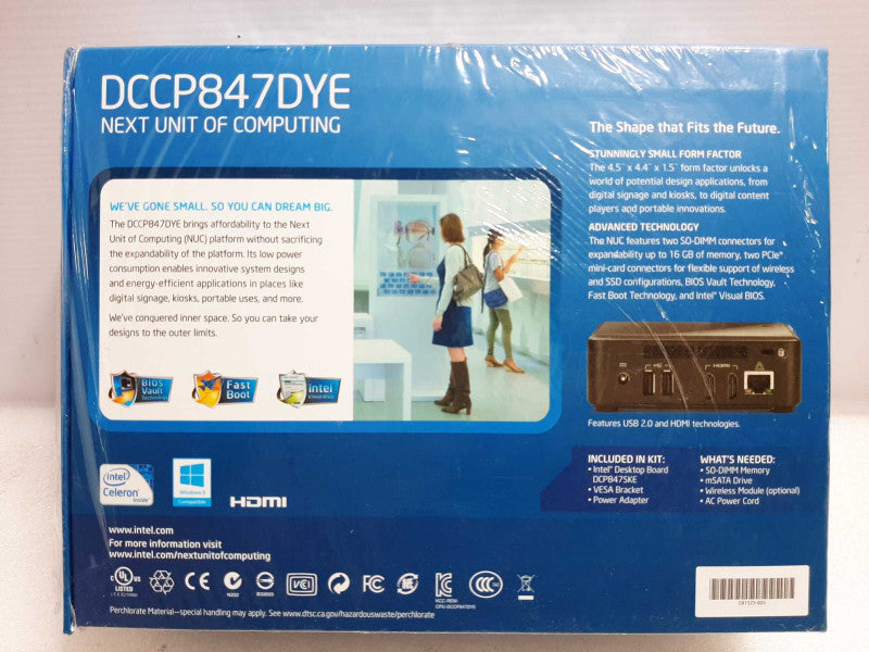 Brand New, Intel NUC DCCP847DYE Celeron Mini PC ~