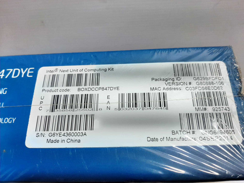 Brand New, Intel NUC DCCP847DYE Celeron Mini PC ~