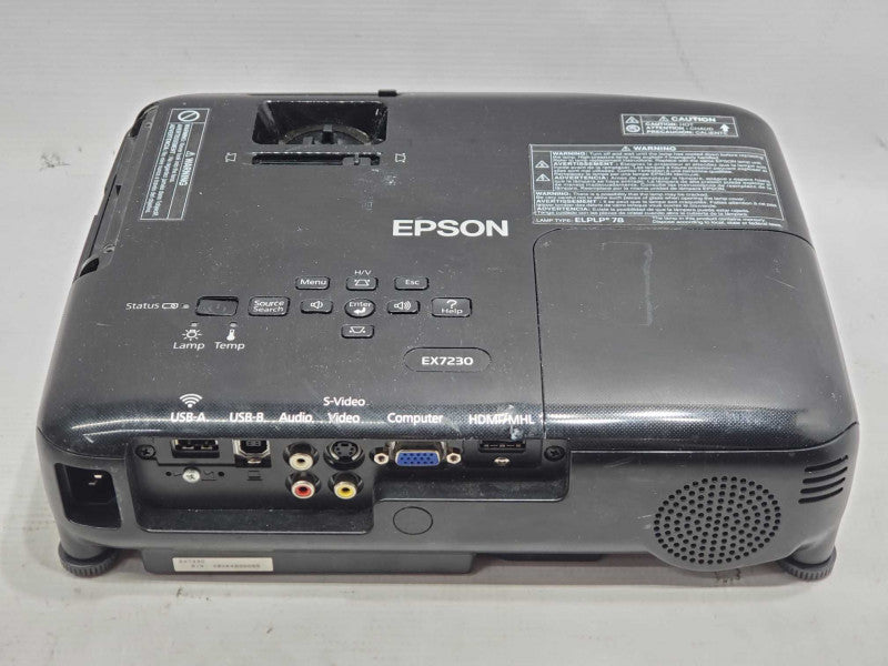 Epson H654A LCD Projector 1928  Lamp Hours 268ECO Hrs |