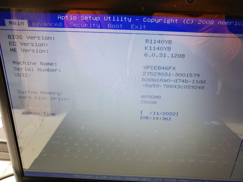 Sony VAIO PCG-71316L Core i5-480M 4GB 250GB HDD (