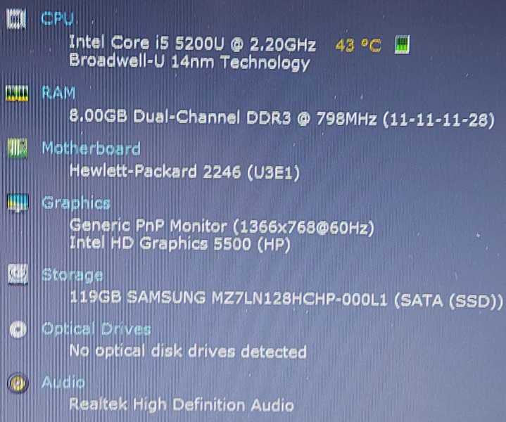 HP ProBook 430 G2  i5-5200U 2.2GHz 8GB RAM 128GB SSD 13.3\\"
