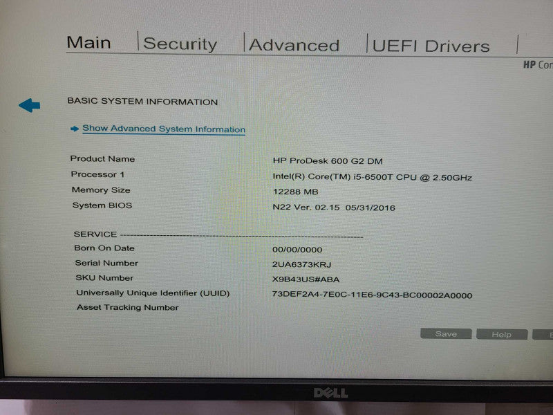 HP ProDesk 600 G2 DM Intel Core i5- 6500T @ 2.50 Ghz 12GB DDR4 128GB NVM-e  [