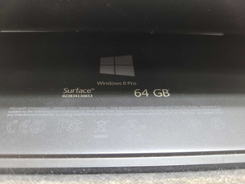 Windows Surface Pro Intel Core i5-3317U @1.70Ghz 4GB 64GB HD w/ Keyboard [