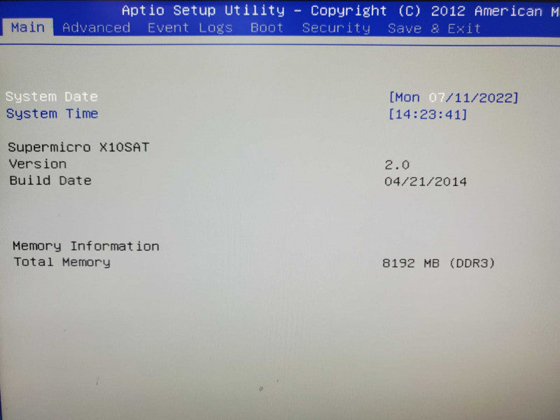 Supermicro X10SAT, E3-1220 V3 3.1GHz, 8GB DDR3, Asmedia 106X SATA Controller |