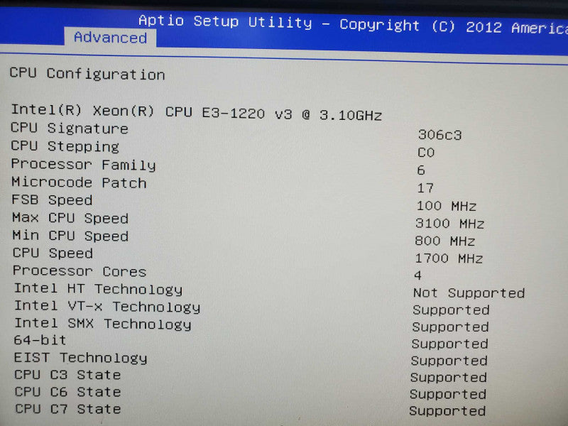 Supermicro X10SAT, E3-1220 V3 3.1GHz, 8GB DDR3, Asmedia 106X SATA Controller |