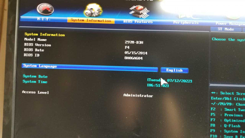 custom desktop core i5-4460 @ 3.20ghz / 8gb ram / Z97H-D3H Mobo #