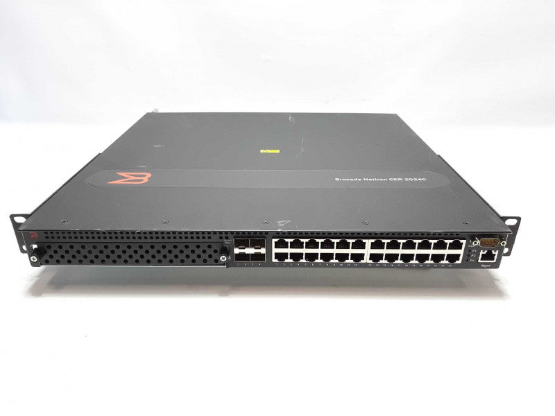Brocade NetIron CER 2024C NI-CER-2024C 24-Port Gigabit Ethernet Switch  +