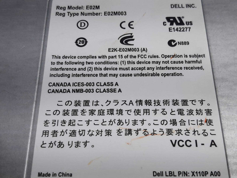 DELL PowerVault MD3600i ISCSI DUAL PORT RAID CONTROLLER E02M003 MD36 M6WPW ~