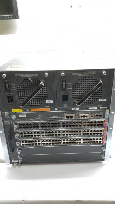 Cisco catalyst 4506-E chassis W/ Modules / Supervisor engine / 2x PSU #