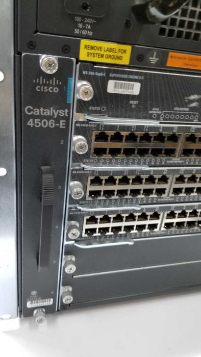 Cisco catalyst 4506-E chassis W/ Modules / Supervisor engine / 2x PSU #