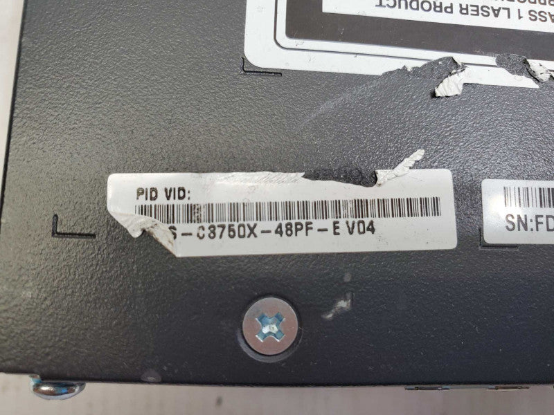 Cisco Catalyst WS-C3750X-48PF-E, 48-Port Switch, w/C3KX-NM-1G Module, 1x PSU )