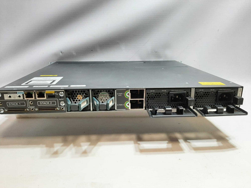 Cisco Catalyst 48-port Lan Base Layer 3 Switch WS-C3750X-48T-L 2x PSU 1100W FCTY RESET ~