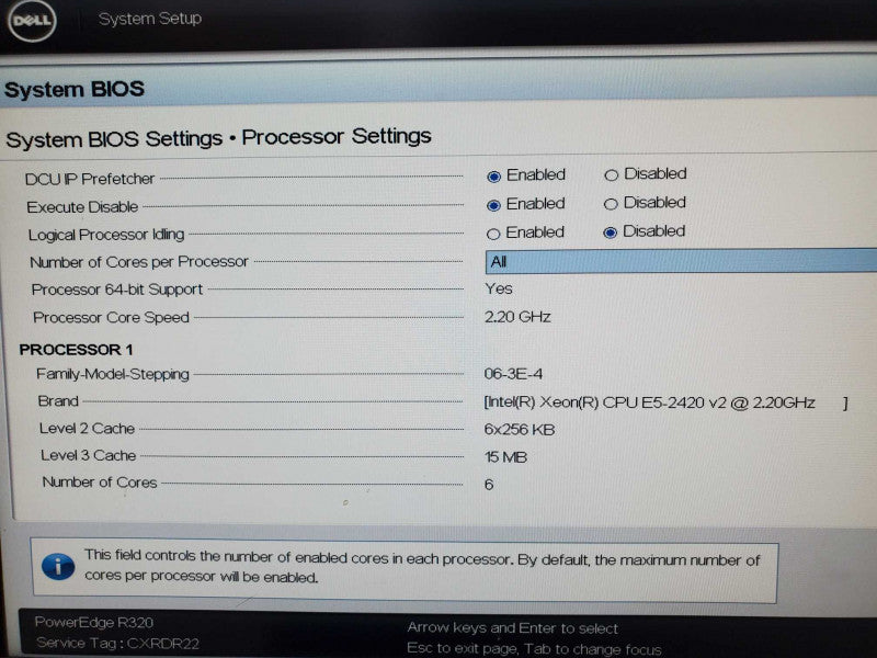 Dell PowerEdge R320, E5-2420 v2 2.2GHz 16GB DDR3, PERC H310 Mini |