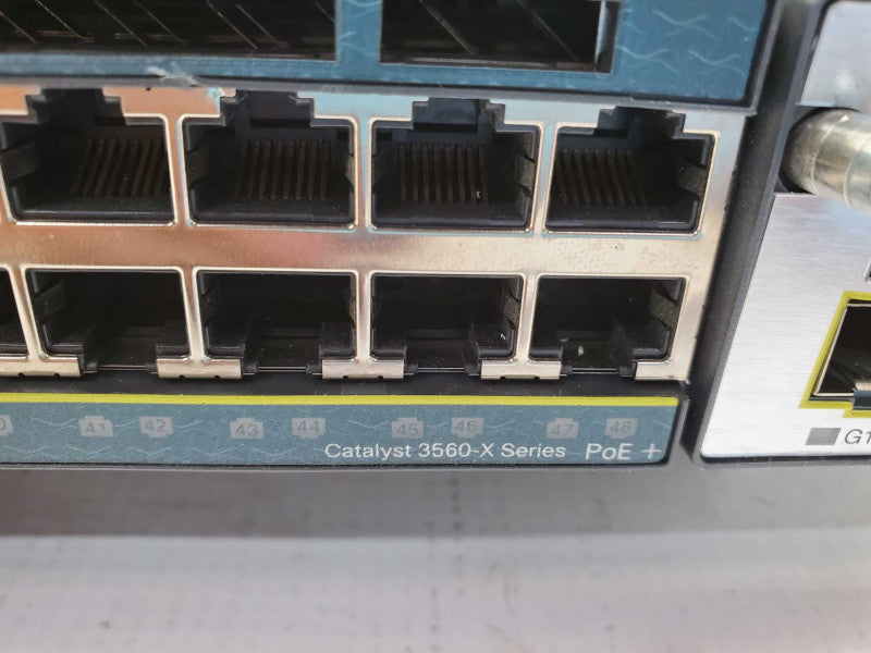 Cisco Catalyst 3560-X WS-C3560X-48PF-L V03 PoE Gigabit Switch w/ C3KX-NM-1G )