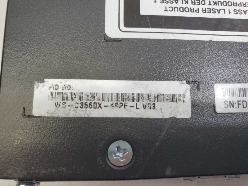 Cisco Catalyst 3560-X WS-C3560X-48PF-L V03 PoE Gigabit Switch w/ C3KX-NM-1G )